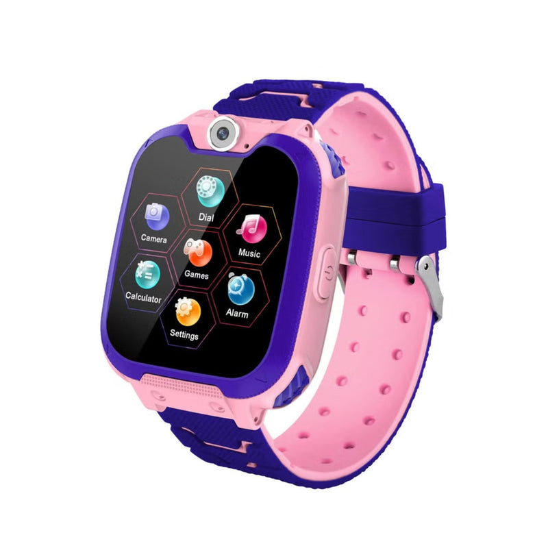 SMARTBARRY C002 Kids Smart Watch for Boys and Girls, Kids' Watches with Games, 1.54-inch HD Touch Screen Smartwatch for Children with SOS Call Camera Music Player Game Alarm, (Pink, Blue, Green)