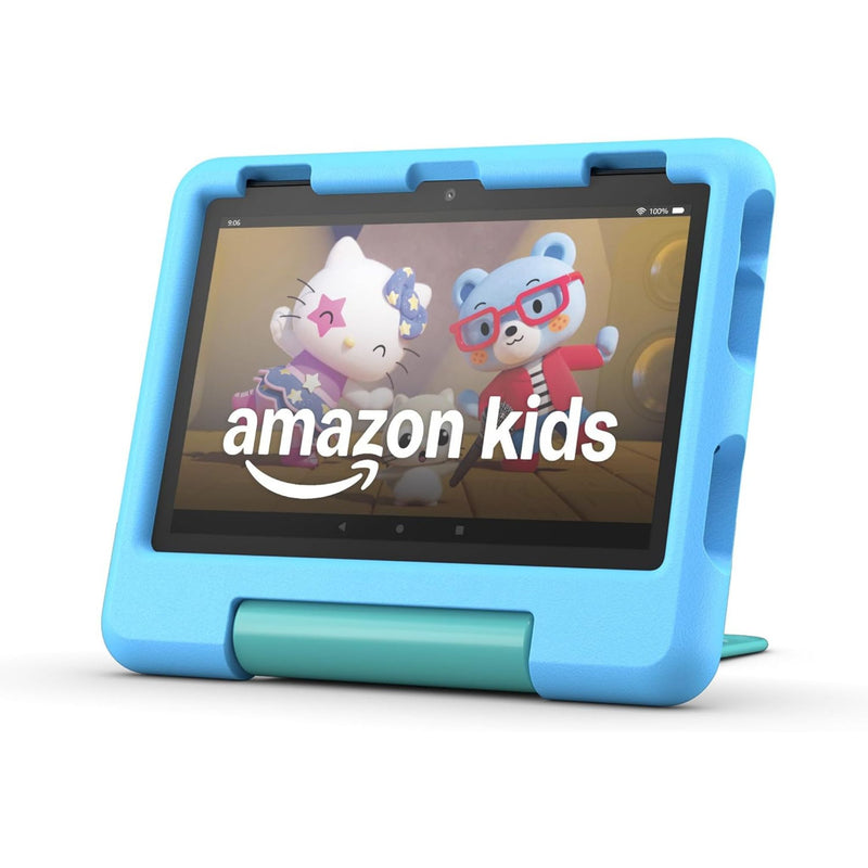 AMAZON Fire HD 8 Kids tablet (newest model), ages 3-10. With bright 8" HD screen. Includes ad-free and exclusive content, parental controls and 13-hr battery, 32GB