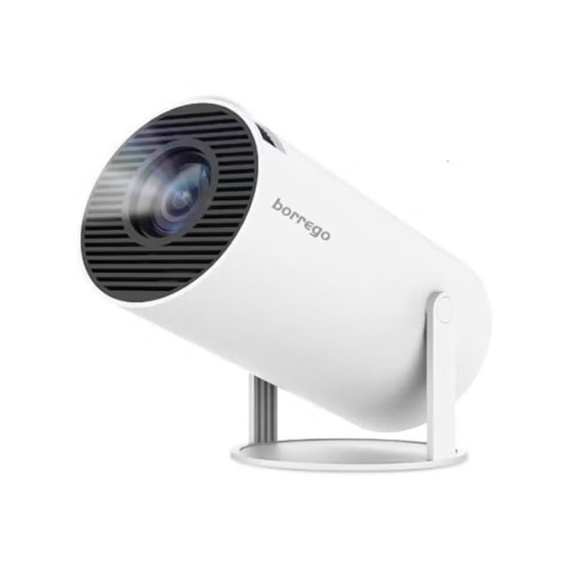 Borrego Smart 2 Android 13 Mini Projector | 720P | 130 Inch Display | 180 ANSI Lumens