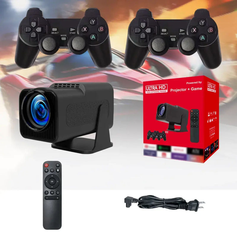 HY320 2-in-1 Smart Projector + Game, 10000+ Retro Games