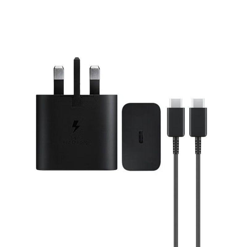 SAMSUNG 45W Wall Charger Power Adapter with Cable Included, Super Fast Charging for Galaxy Phones, Tablets and USB Type C Devices, Low Standby Power Consumption, Black