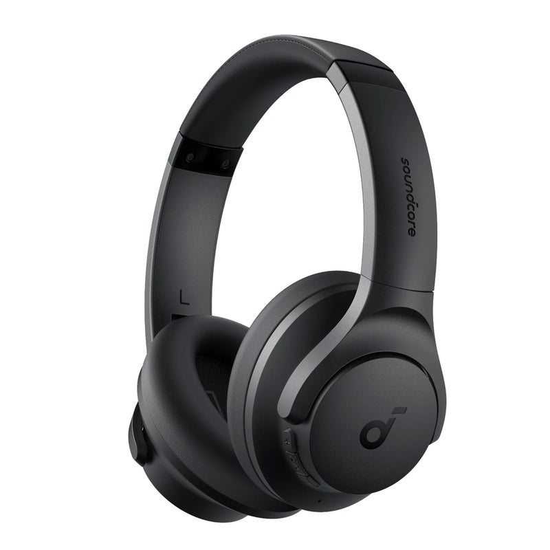 Soundcore Q20i Hybrid Active Noise Cancelling Headphones By Anker, Wireless Over-Ear Bluetooth, 40H Long ANC Playtime, Hi-Res Audio, Big Bass, Customize Via An App, Transparency Mode, Ideal For Travel Black