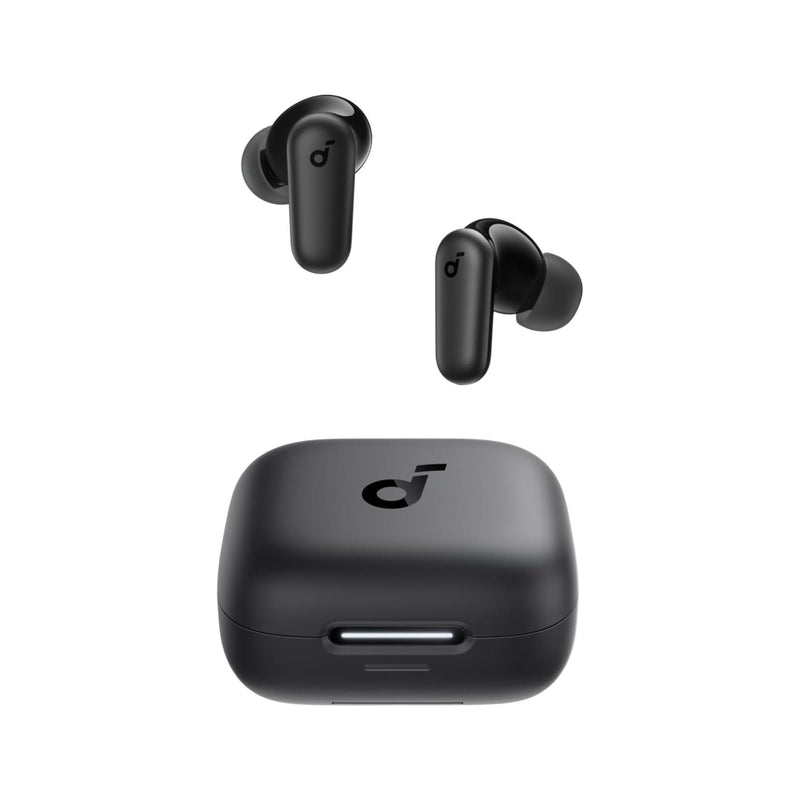 Soundcore R50i NC (P30i) by Anker Noise Cancelling Earbuds, Strong and Smart Noise Cancelling, Powerful Bass, 45H Playtime, 2-in-1 Case and Phone Stand, IP54, Wireless Earbuds, Bluetooth 5.4, App Control Black