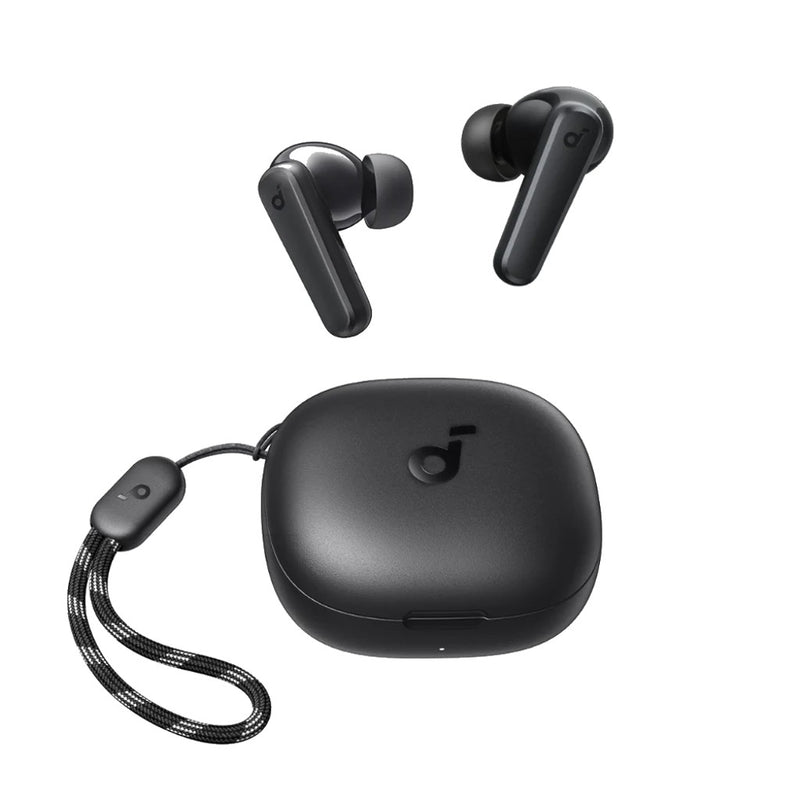 Soundcore R50i (P20i) True Wireless Earbuds 10mm Drivers with Big Bass, 30H Playtime, IPX5-Water Resistant, AI Clear Calls with 2 Mics, 22 Preset EQs via App Black