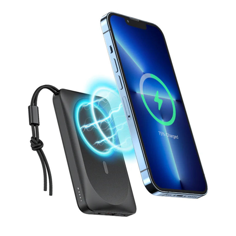 VEGER MagOn Magnetic Wireless Power Bank PD 20W 10000mAH – Fast Charging, Strong Magnetic Hold, Compact & Portable
