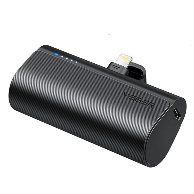 VEGER Mini Portable Powerbank 5000mAh For Lightning iPhone Devices | Quick Charge 20W PD Portable Charger Plug-in-Use Powerbank Compatible for iPhone